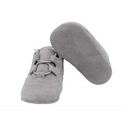 Sapatos ingleses de camurça bebé cinza